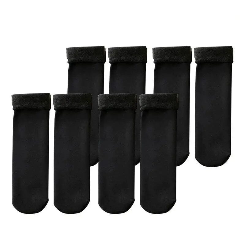 4-Pairs: Ultra-Soft Plush Lined Thermal Socks - Comfy Mid Tube Socks Cheap Sale Cheapest