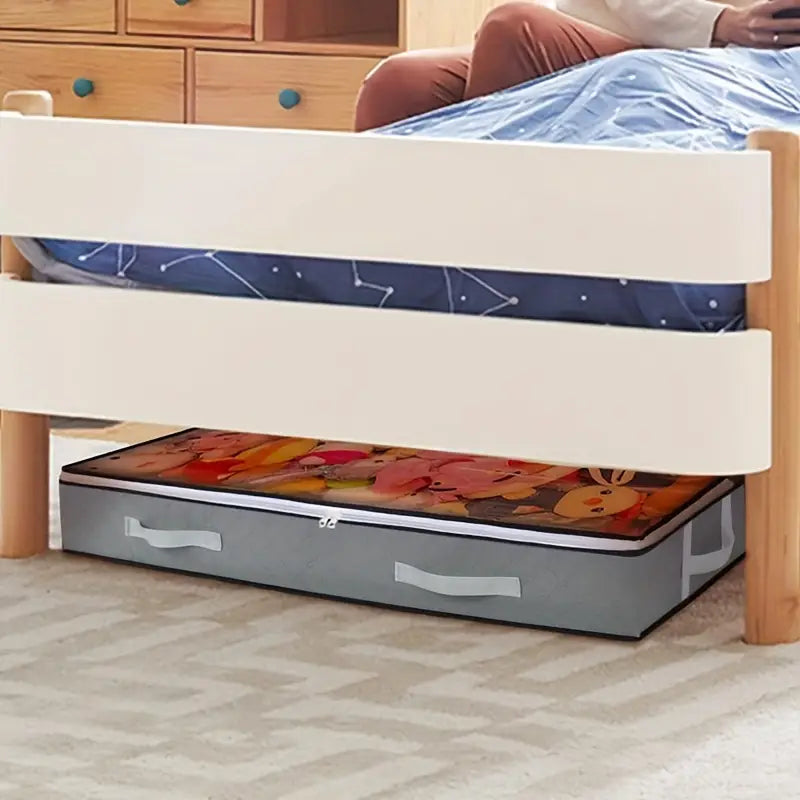 Versatile Under-Bed Storage Organizer with Reinforced Handles Buy Cheap Big Discount