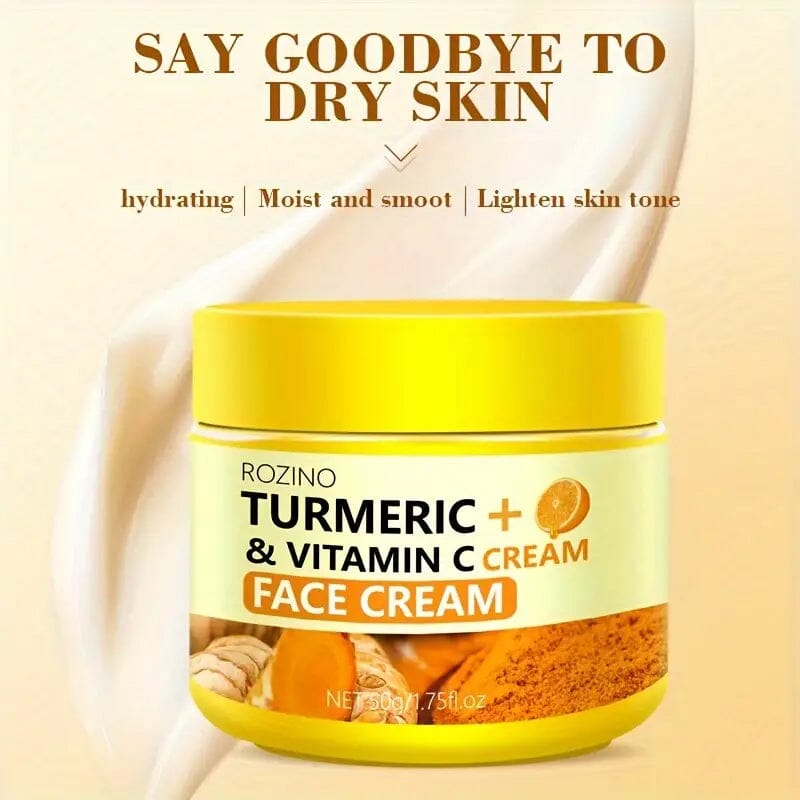 50g/1.75 Oz Turmeric + Vitamin C Face Cream with Hyaluronic Acid Ebay Cheap Pice