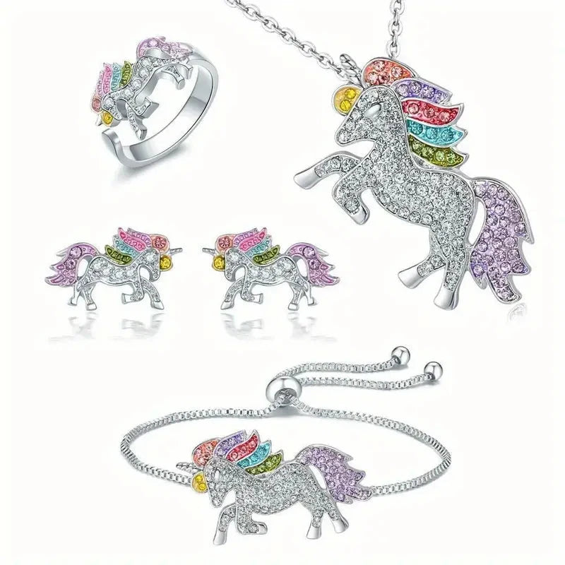 5-Piece Set: Pendant Necklace, Bracelet, Earrings, Ring Set Decoration Accessories For Nice Online