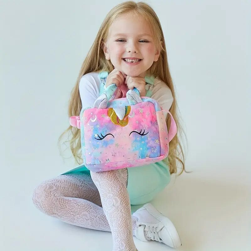 Unicorn Corduroy Shoulder Bag for Girls Cheap Pice Buy Discount