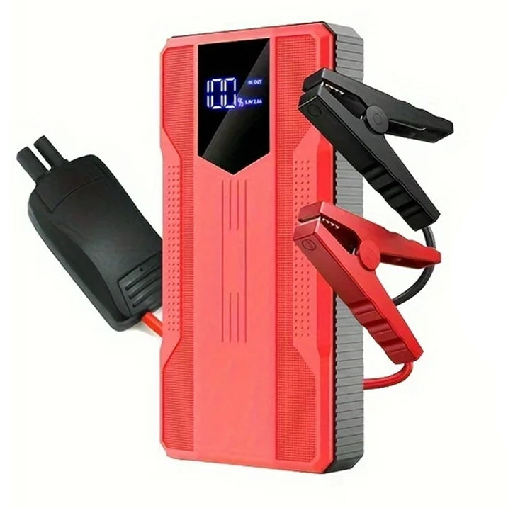 12V Ultra-Portable Car Battery Jump Starter with Advanced Smart Clip & Intuitive LCD Display Outlet Fashion Style