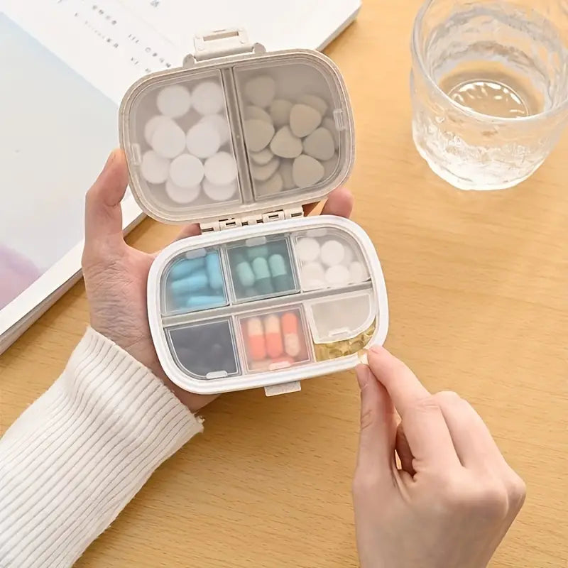 8-Compartment Weekly Medicine Travel Pill Organizer Storage Box Cheap Usa Stockist