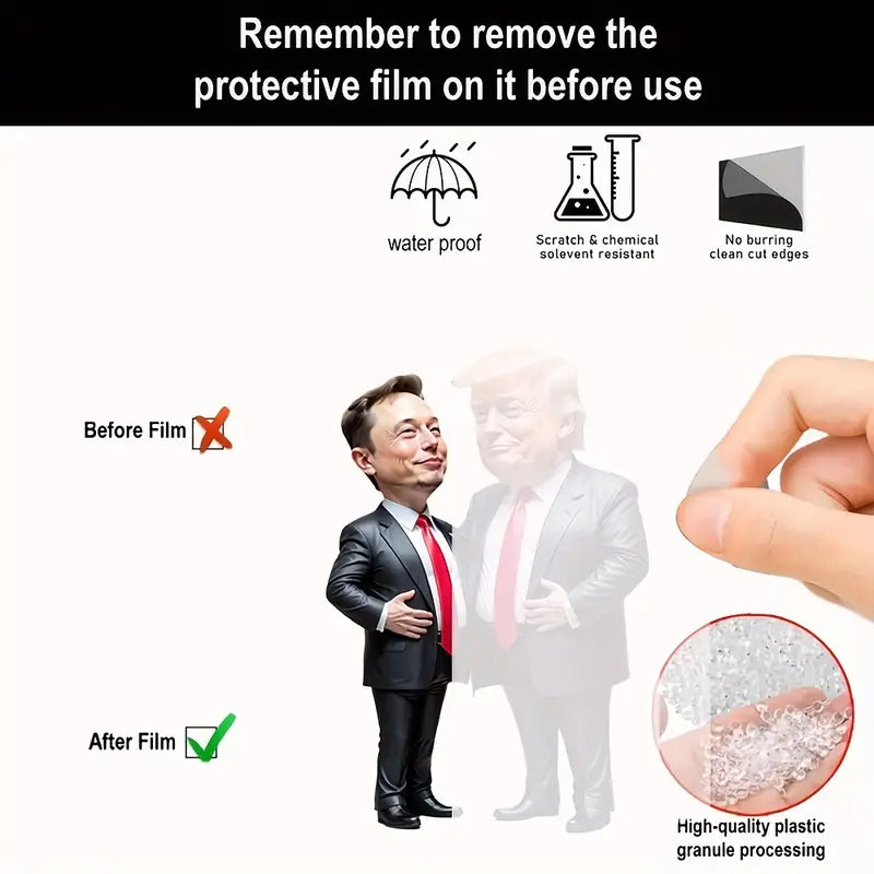 Trump & Musk Acrylic Hanging Ornament Clearance Store For Sale