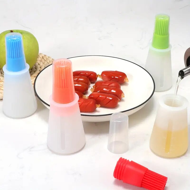 Portable Silicone Oil Bottle with Brush Discount Recommend