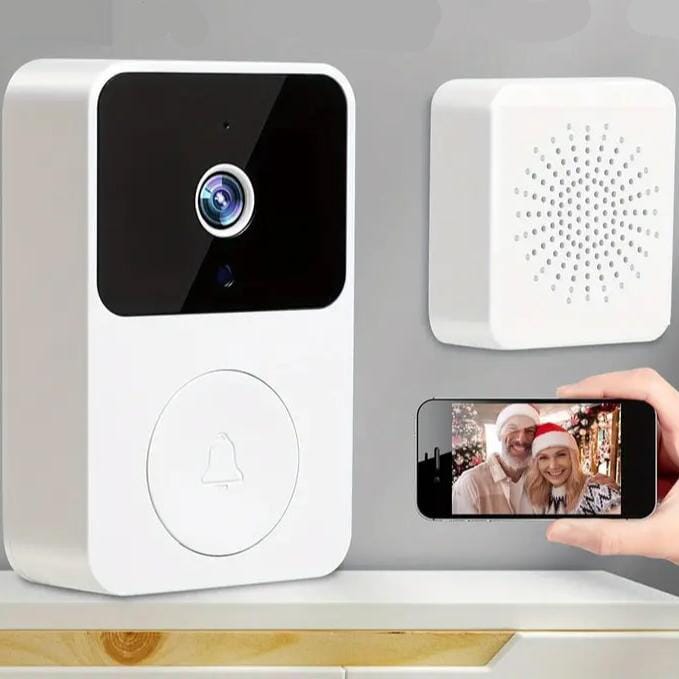 Wireless Smart Video Doorbell Camera with Night Vision and Motion Alerts Outlet Ebay