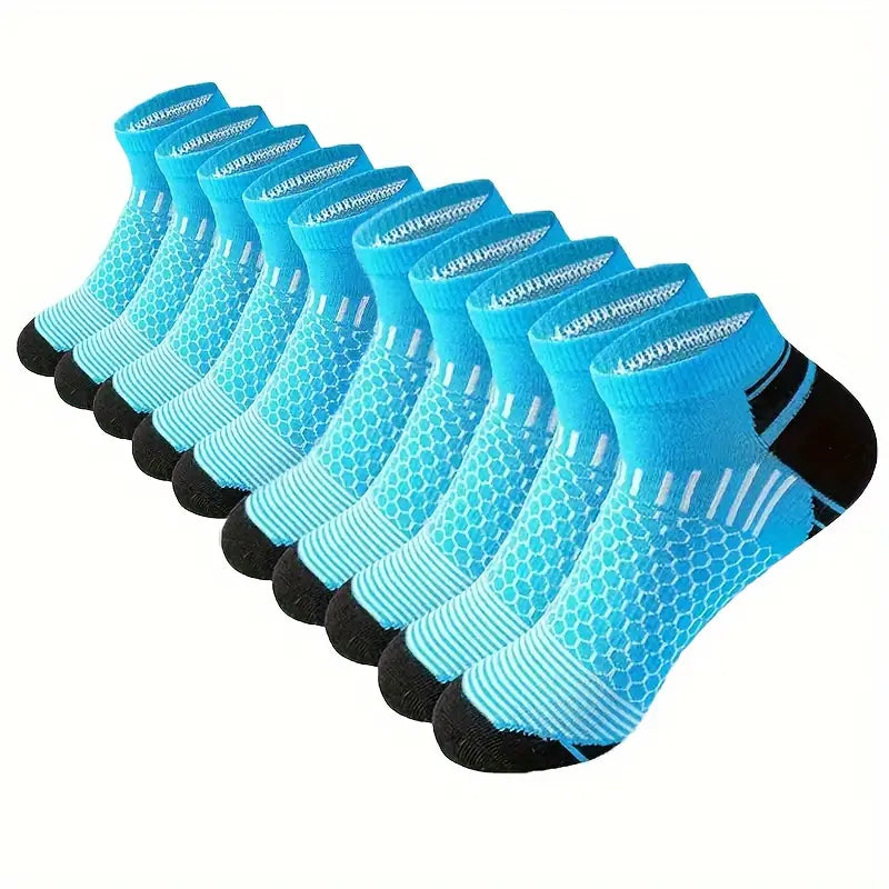 20-Pairs: Men's Outdoor Color Matching Low-Top Socks Sale Affordable