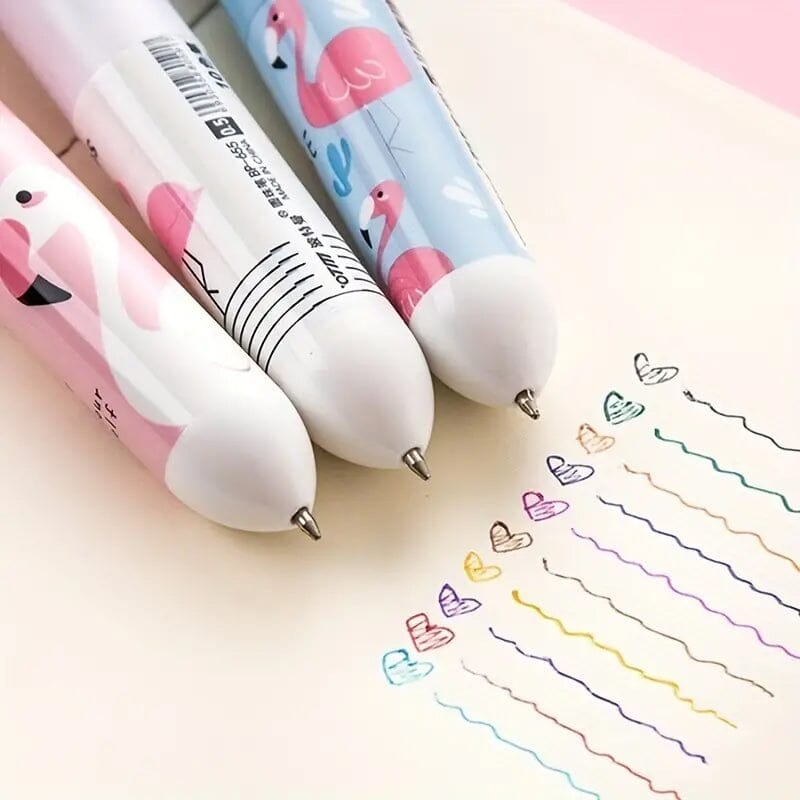 10 Color Ballpoint Pen Kawaii Stationery Cute Pen Order