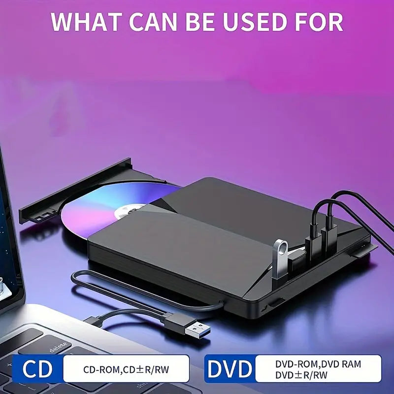 7-In-1 Portable External CD/DVD Drive Discount With Mastercard