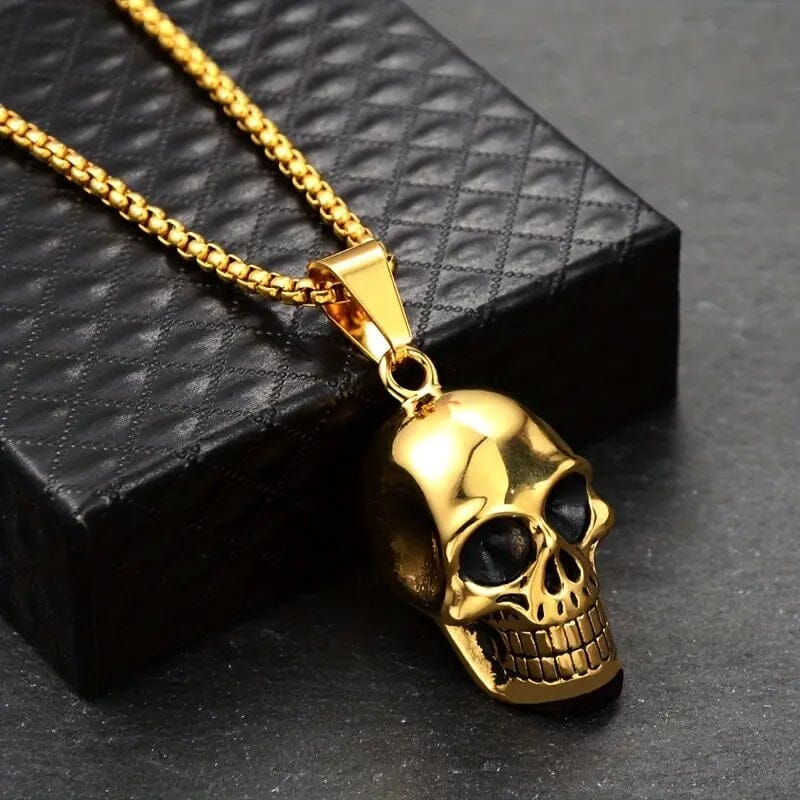 Men's Titanium Steel Skull Necklace Outlet Official Site