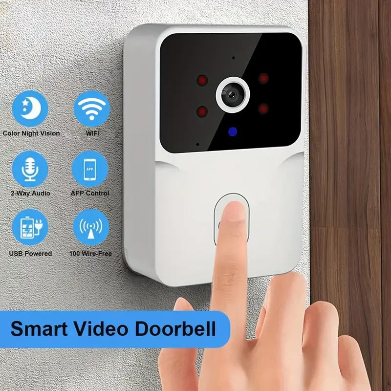 1080P WiFi Smart Video Doorbell with HD Night Vision, Two-Way Audio with App Control For Sale 2025