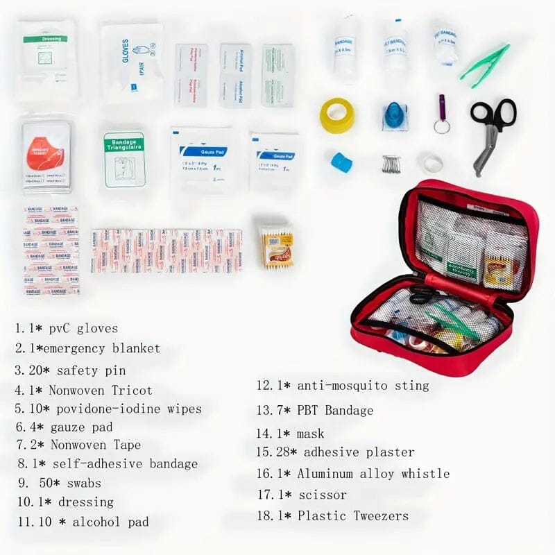 184-Piece: Multi-Purpose First Aid Kit Hot Sale Online