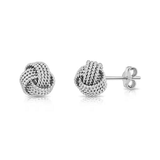 925 Silver Love Nut Stud Earrings Clearance Largest Supplier