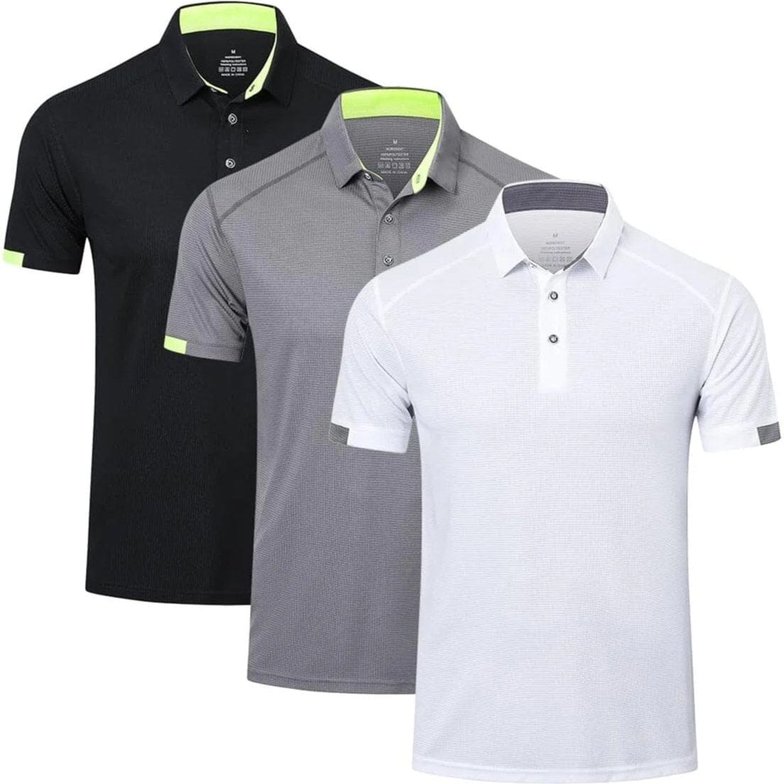 3-Pack: Men's Short Sleeve Breathable Quick Dry Golf Polo Shirts Outlet Wiki