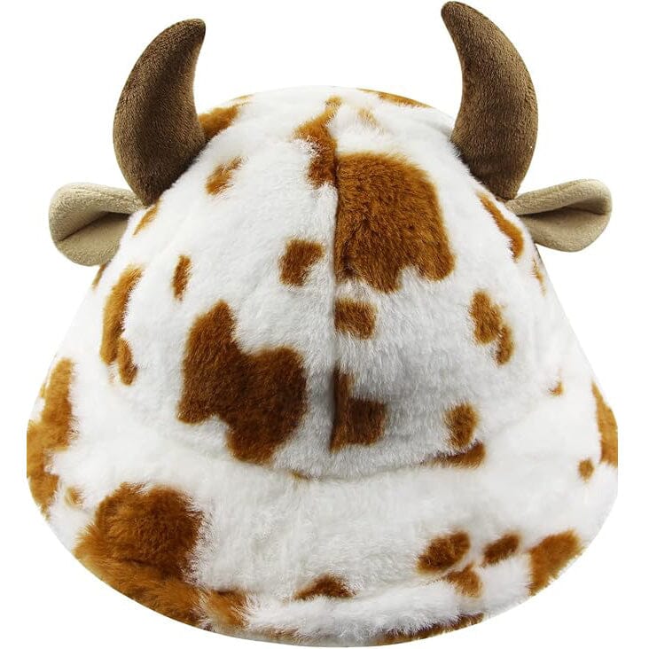 Cute Cow Print Fuzzy Bucket Hat Good Selling Cheap Pice