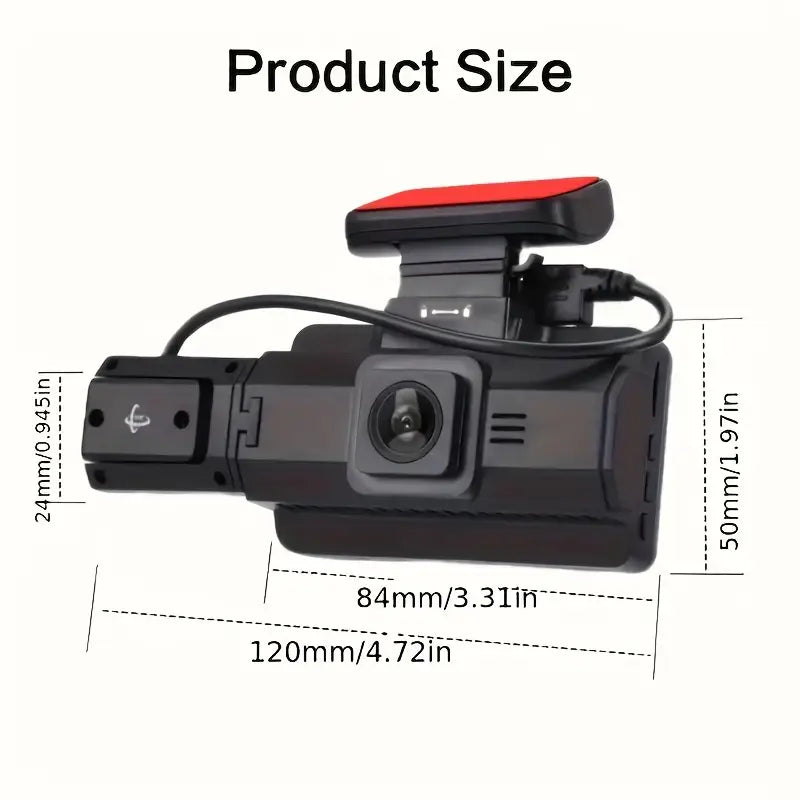 Full HD 1080P Dual Car Dash Cam Night Vision with Front and Inside view Discount Eastbay