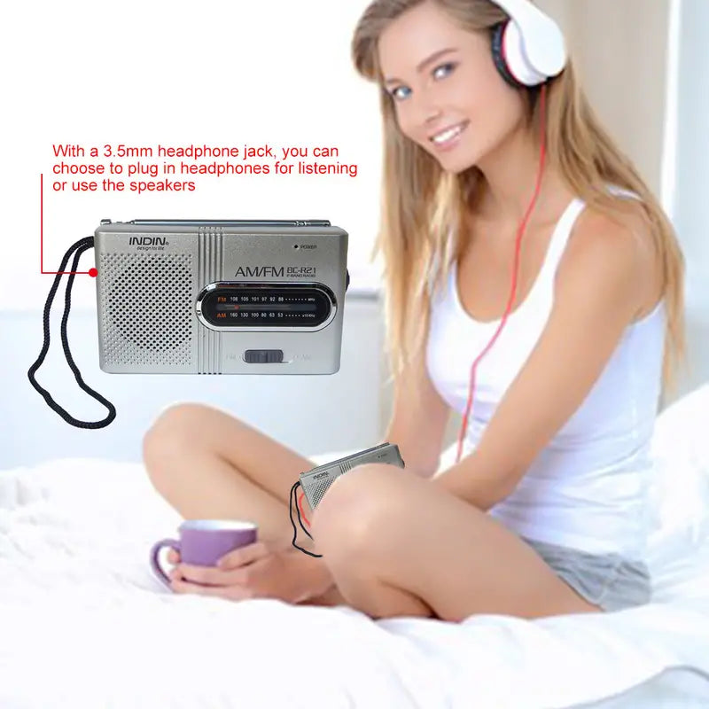 Battery Operated Portable AM/FM Radio Discount Cheap