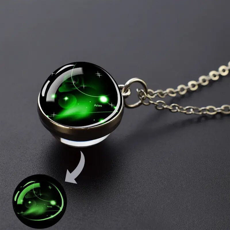 Glow-in-the-Dark Zodiac Pendant Necklace Many Kinds Of Sale Online