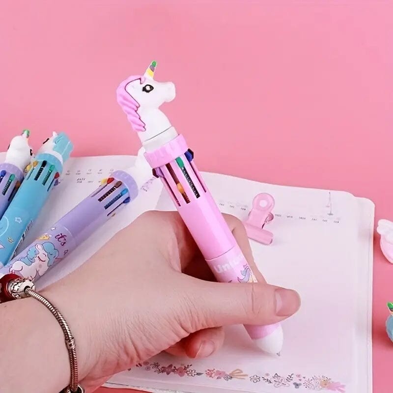 10 Color Ballpoint Pen Kawaii Stationery Cute Pen Order