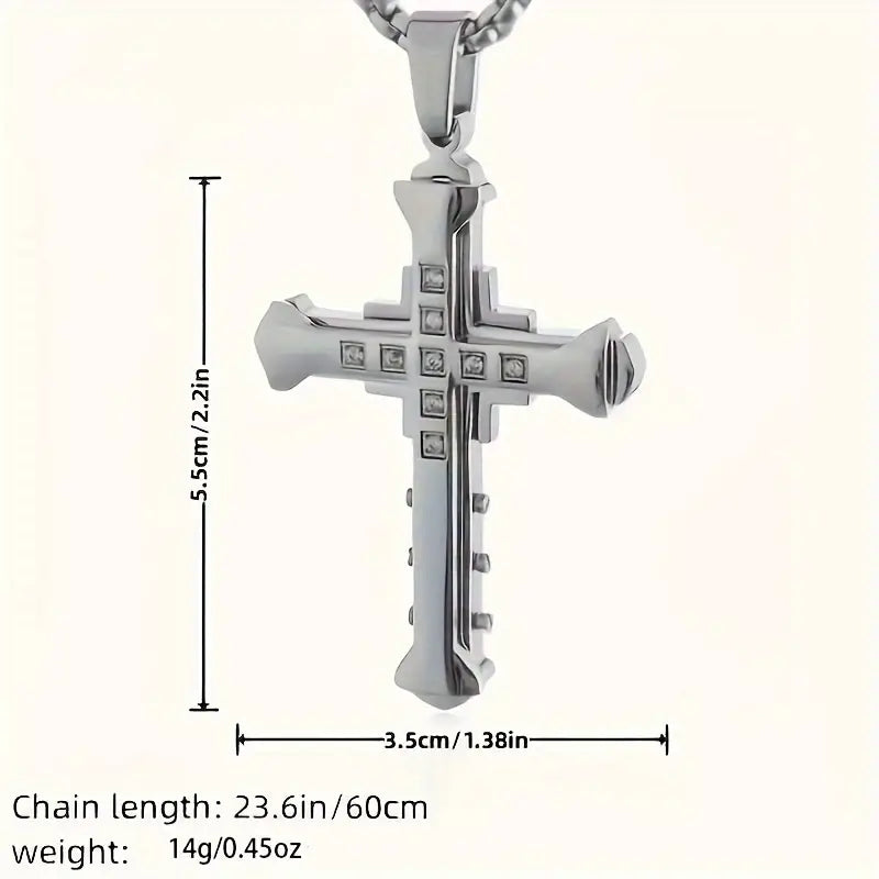 Fashion Simple Cross Pendant Necklace For Men And Women Outlet Countdown Package