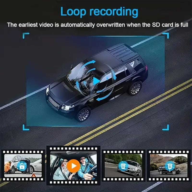 HD 1080P Car Dual Camera with IR Night Vision Loop Recording 2 IPS Screen Cheap Sale Sale