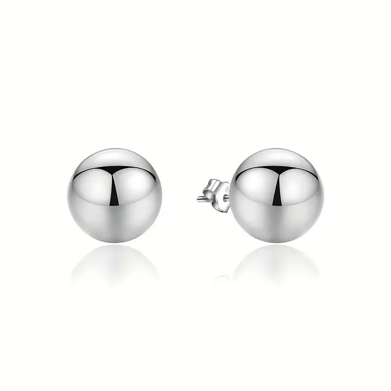 Stainless Steel Hypoallergenic Ball Shaped Stud Earrings 2025 Newest