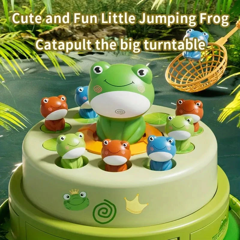 Interactive Electric Bouncing Frog Turntable Toy - Educational Desktop Game for Boys & Girls Sale Cheap Online