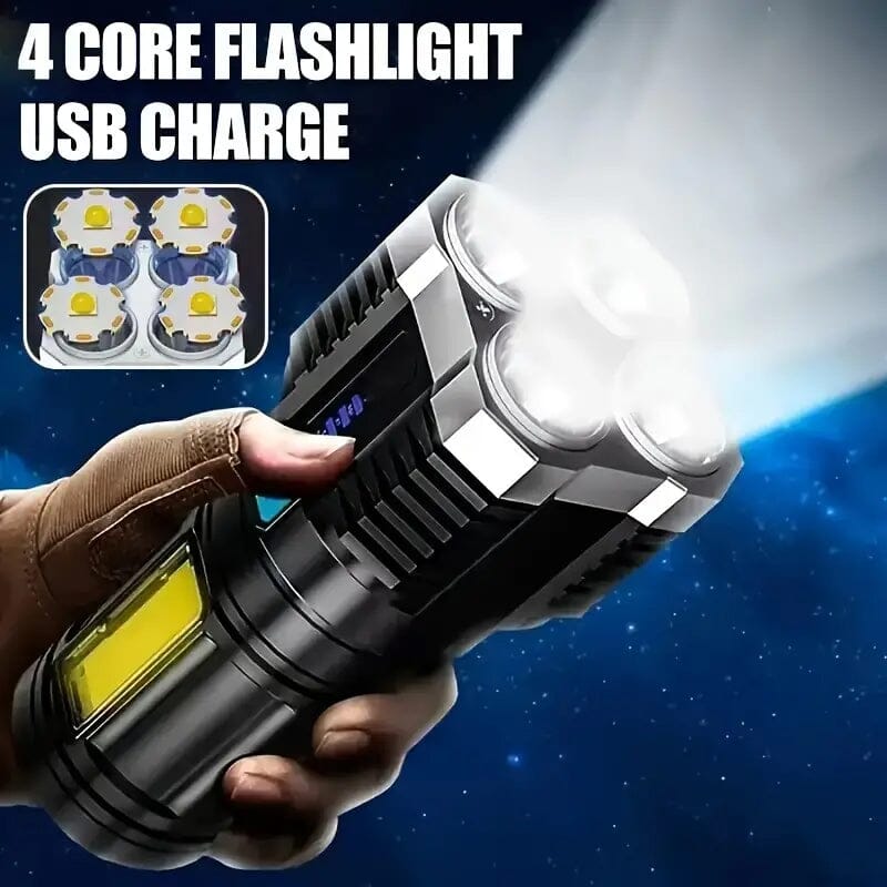 Ultra-Bright USB Rechargeable LED Flashlight Cheap Sale Sale