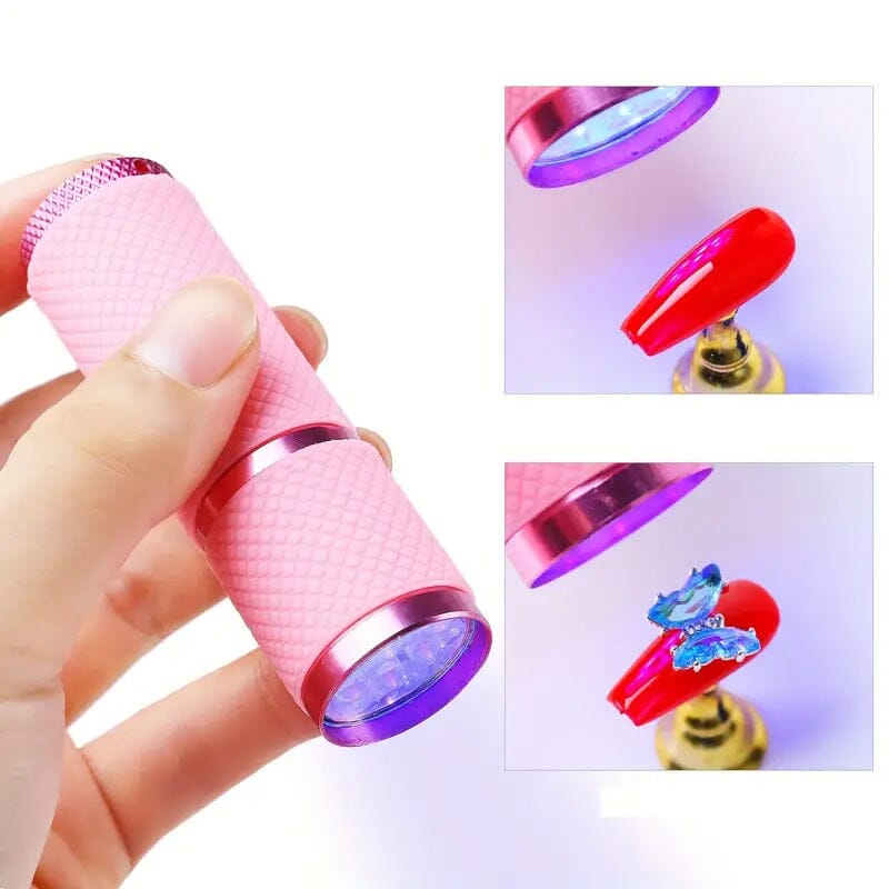 Portable Mini Flashlight Nail Lamp with 9 Lamp Beads Cheap Sale Visit