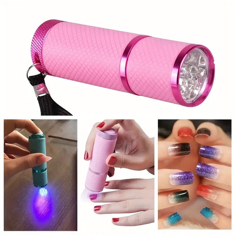 Portable Mini Flashlight Nail Lamp with 9 Lamp Beads Cheap Sale Visit