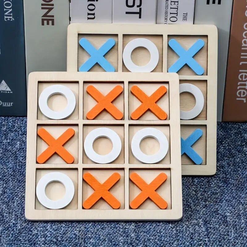 Wood Tic-Tac Toe XOXO Board Game Free Shipping Pices