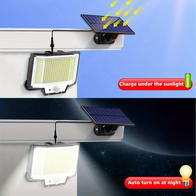 2-Pack: 328 LED/3Modes Upgraded Split Solar Motion Sensor Light Outdoor with Remote Free Shipping With Credit Card