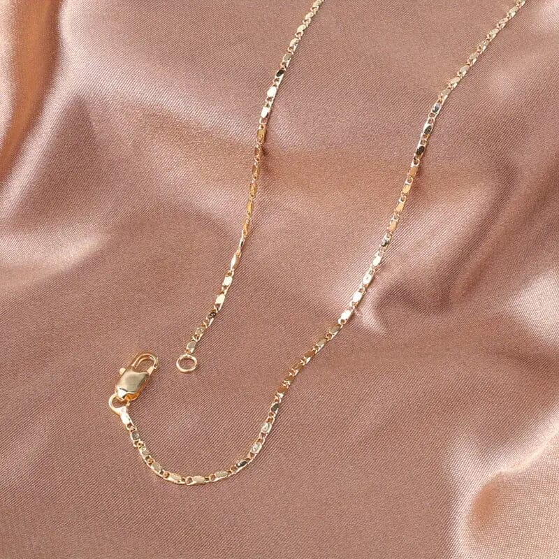 Italian 18K Gold Plated Punk Chain Necklace Outlet Free Shipping Authentic