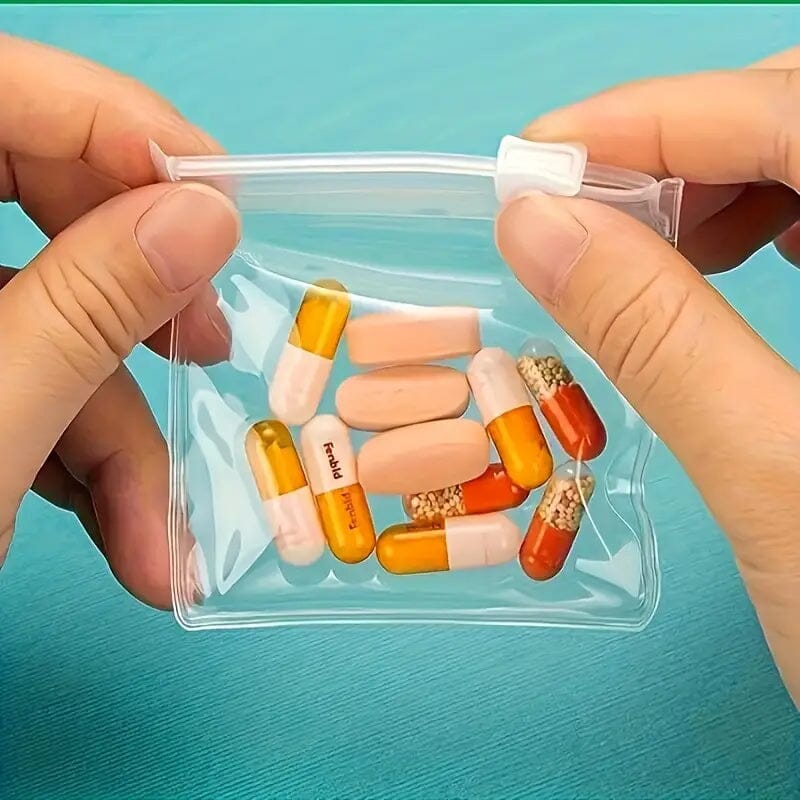 30-Pieces: Reusable Medicine Pill Bag Set Amazing Pice Cheap Online