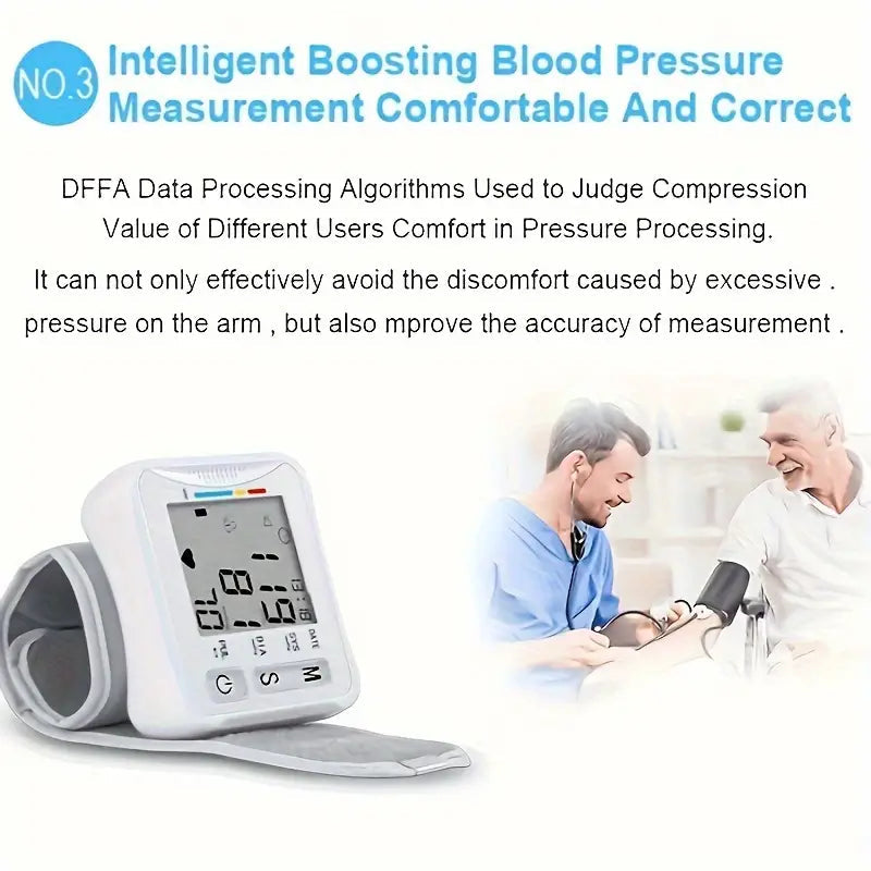 Wrist Blood Pressure Monitor with LCD Display, Adjustable Cuff with Irregular Heartbeat Detection Cheap Free Shipping