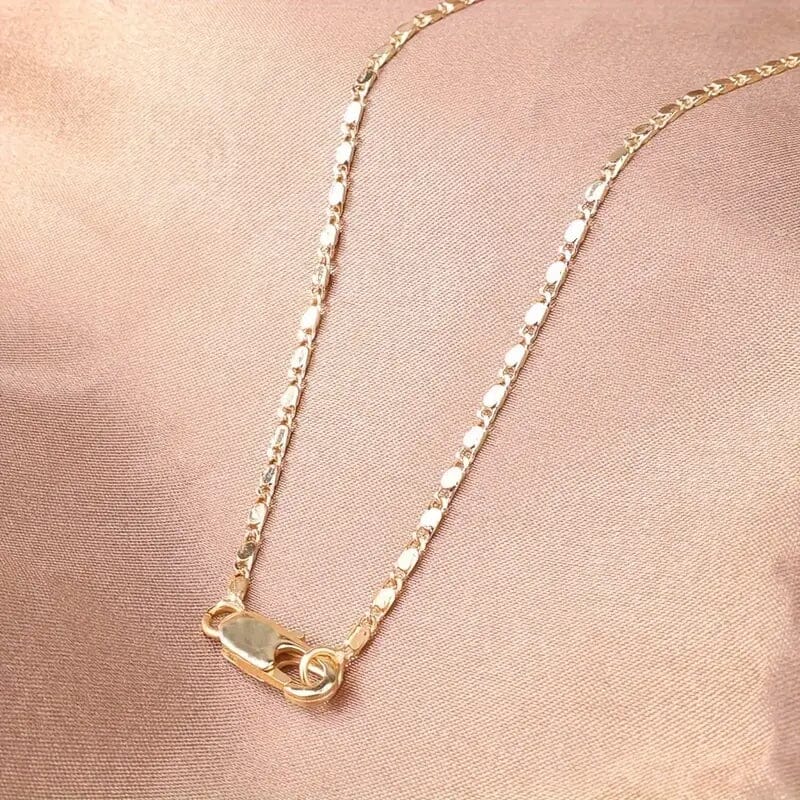 Italian 18K Gold Plated Punk Chain Necklace Outlet Free Shipping Authentic