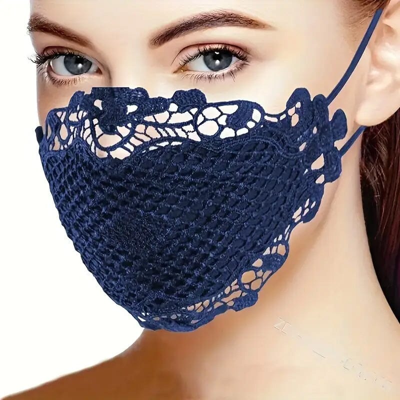 6-Pieces: Women's Printed Multicolor Lace Mask Cheap Sale Good Selling