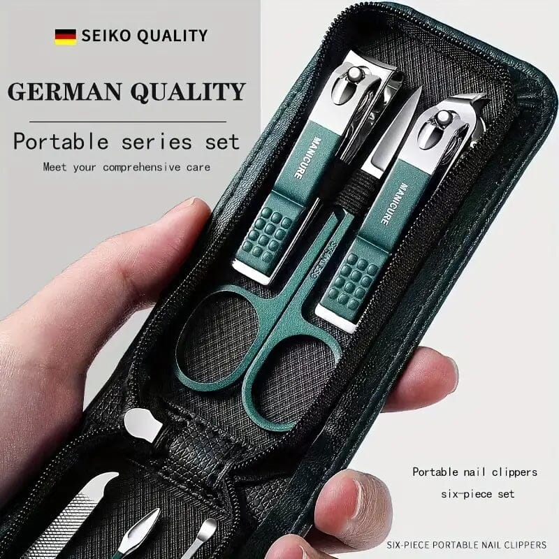 6-Piece: Nail Clipper Set with Zipper Travel Case Outlet Cheap Online