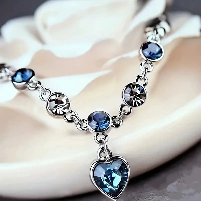 Stunning Heart Of Ocean Rhinestone Bracelet For Girls Free Shipping Get To Buy