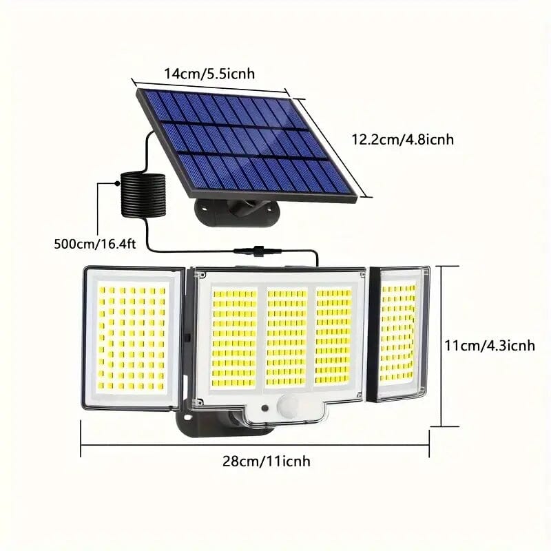 348 LED Motion Sensor Solar Lights Outdoor with Remote Control Buy Online Cheap