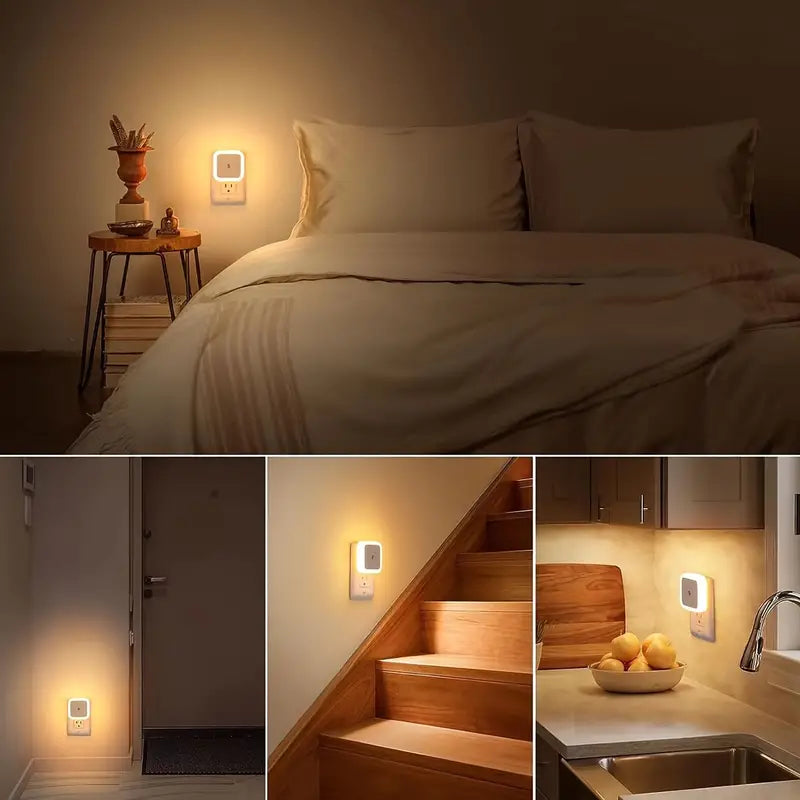 2-Pack: LED Night Light, Plug-in Wall Sconce with Auto Dusk to Dawn Sensor Clearance In China