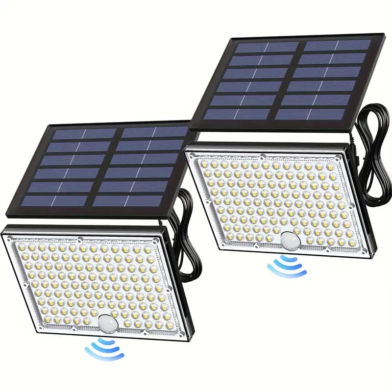 113 LED Cool White Floodlights Solar Motion Sensor Lights Wiki Cheap Online