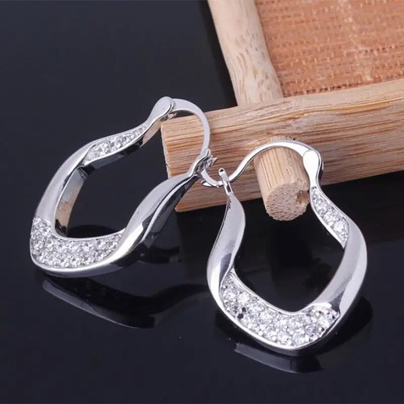 Golden Plated Zircon Jewelry Earrings Cheapest Sale Online