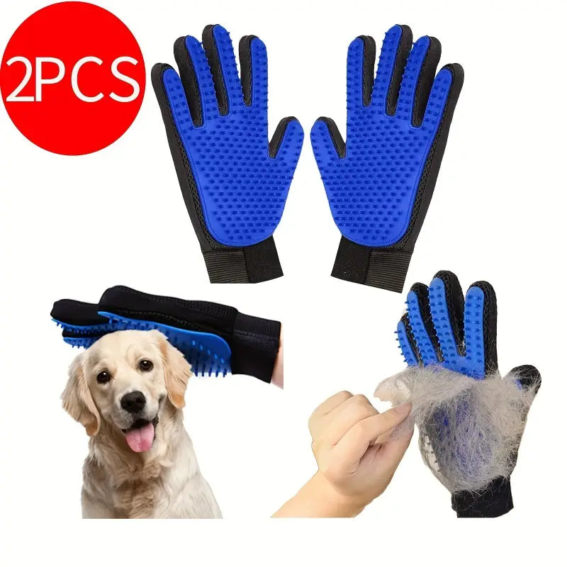 2-in-1 Pet Grooming Gloves Brushes For Dogs And Cat Discount Explore