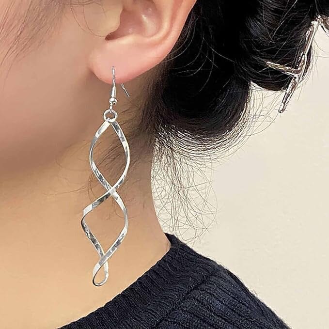 Spiral Design Dangle Earrings Cheap Sale Ebay