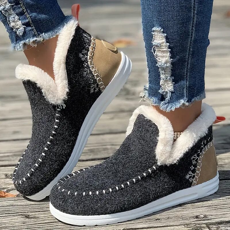 Women's Warm Thermal Plush Lined Flat Shoes Footlocker Pictures Sale Online