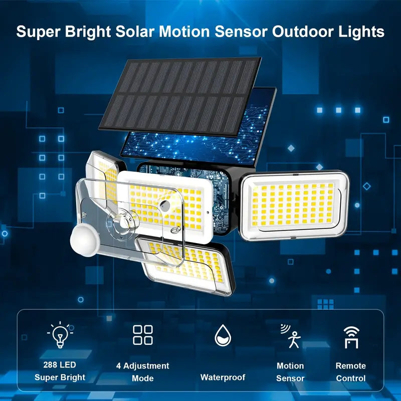 2-Pack: Super Bright Solar Motion Sensor Outdoor Light with Remote Free Shipping Limited Edition