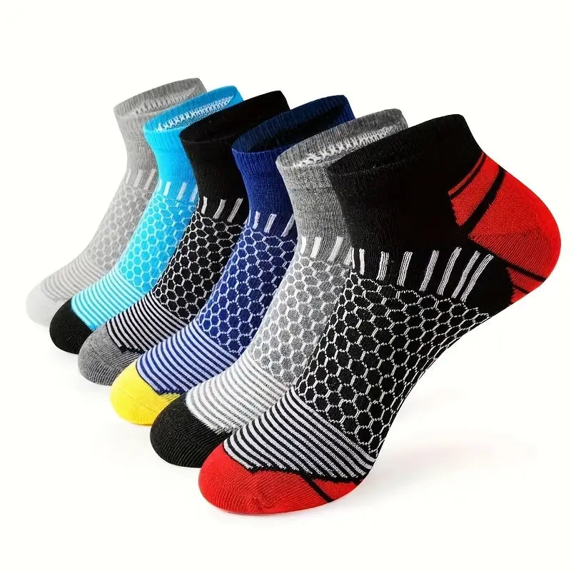 20-Pairs: Men's Outdoor Color Matching Low-Top Socks Sale Affordable