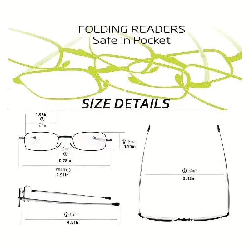 Sleek Folding Reading Glasses with Anti-Blue Light Protection Pick A Best Cheap Pice