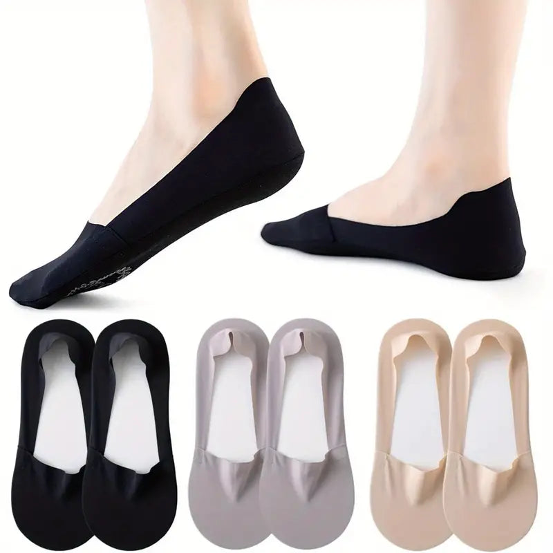 5-Pairs: Low Cut No Show Socks for Women - Invisible, Non Slip, Breathable, Moisture Wicking Cheap Supply